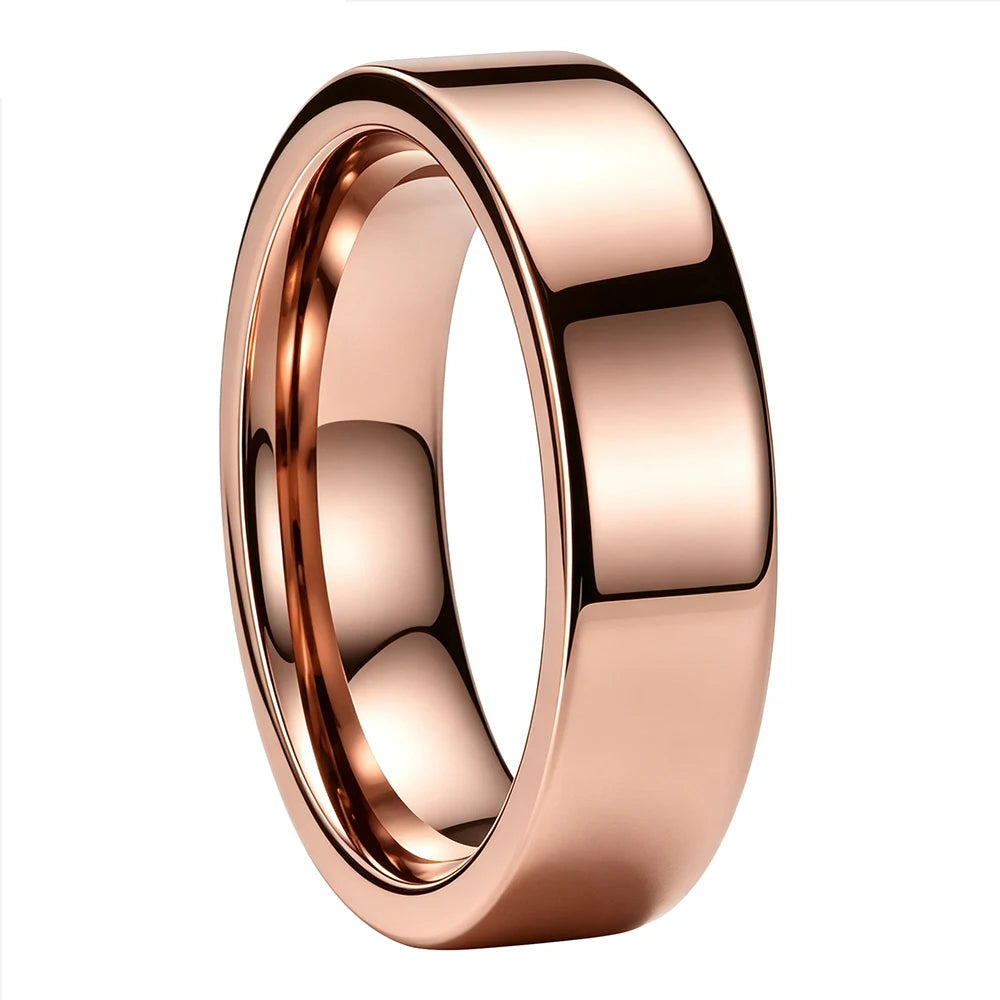 Tungsten Carbide Flat Wedding Ring