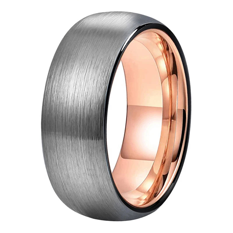 Two-Tone Tungsten Carbide Wedding Band